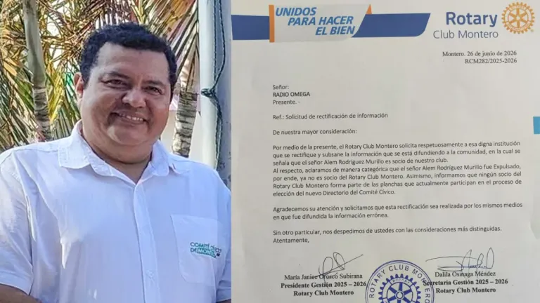 Polémica antes de la elección del Comité Cívico: Rotary Club Montero desconoce la representación de Alem Rodríguez
